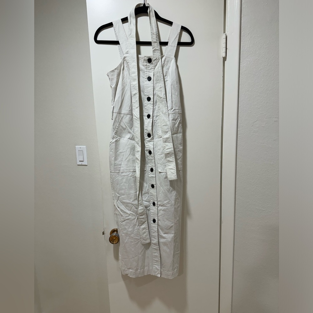 Universal Thread Cream Button Down Midi Dress